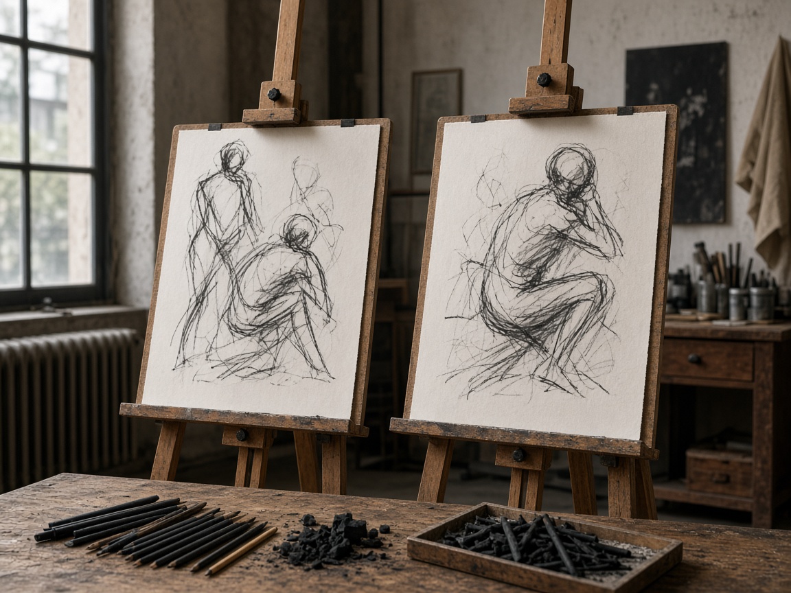 Figure sessions at Dawnfield Art Studio